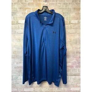 Under Armour Mens Quarter Zip 3XL XXXL Loose Fit Long Sleeve